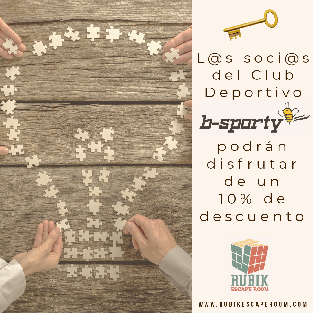 10% de descuento para los/as socios/as del Club Deportivo B-Sporty